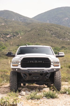Ram 2500 Front Bumper - DV8 Offroad - Spec Series - Micro-Texture Black Powder Coated - `19-`26